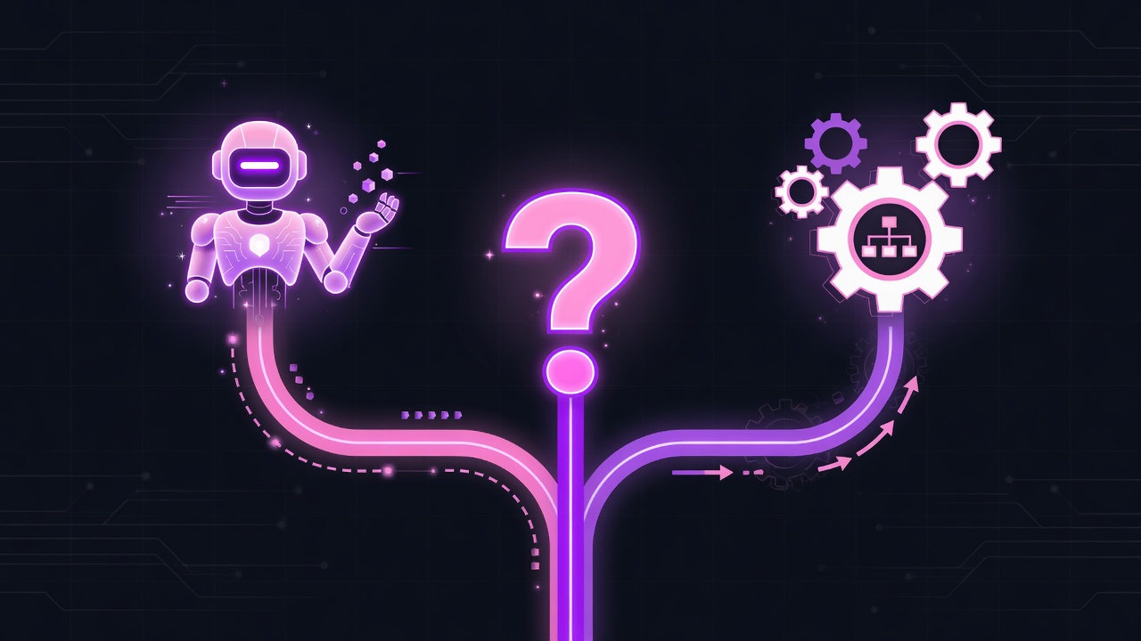 KI-Agent vs Workflow Header